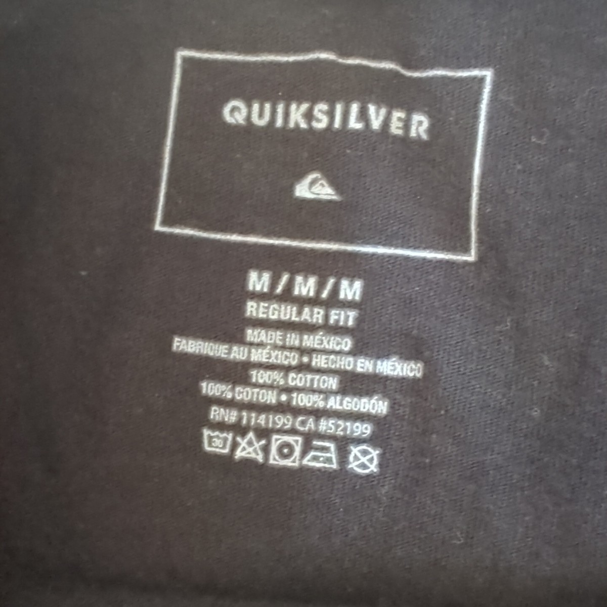 Quiksilver Men's Outer Zone Short Sleeve Tee Shirt Hot Motion Black Size Medium  View 5