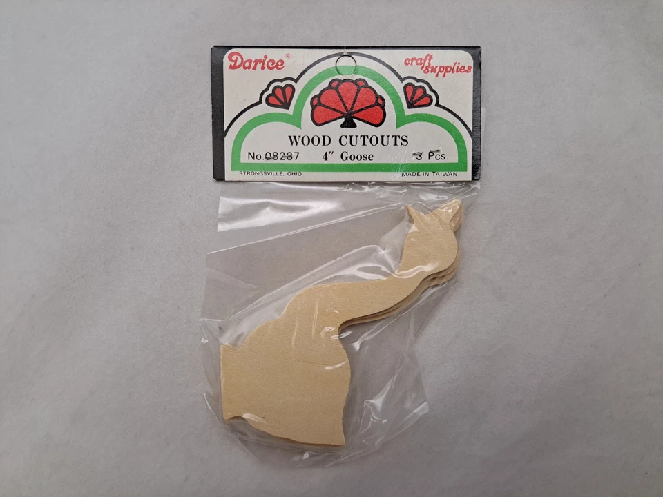 Darice Wood Cutouts - 4" Goose (2 Pack) #08287 - Image 3 of 3