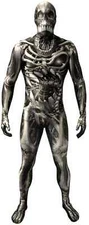 Adult Skull & Bones Monster Morphsuit Mens Skeleton Skin Suit Halloween Costume