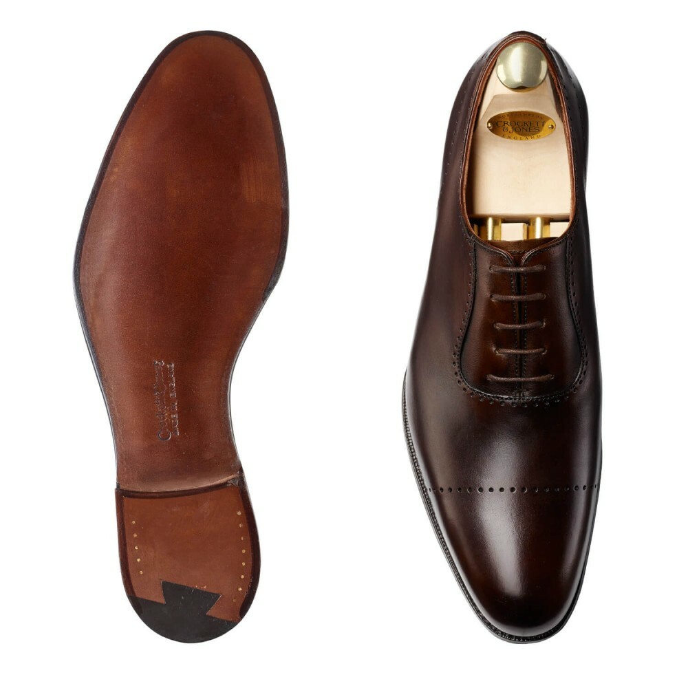 NEW CROCKETT & JONES 11 US Courtenay Dark Brown Antique Calf