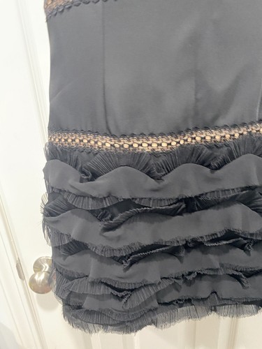 BCBG MAXAZRIA Black Mini Dress Size 10 - Picture 6 of 14