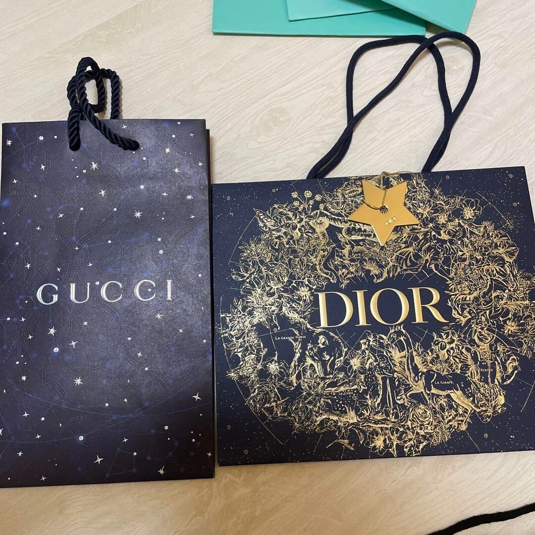 Dior paper cheap shopping bag