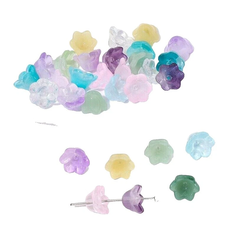 Flower 12 - 12.9 mm Size Jewelry Making Beads