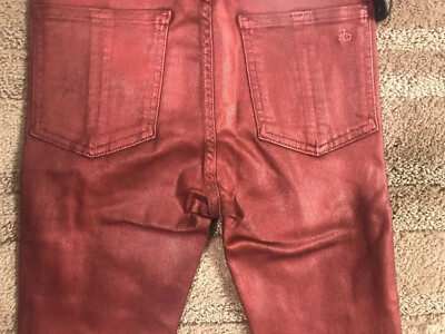 Jean Skinny Rag & Bone Rouge - Taille 25, Occasion Excellent état