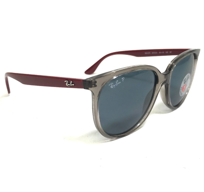 Ray-Ban Sunglasses RB4378 6572/2V Clear Gray Burgundy Red  display picture 2