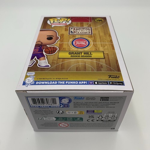 Funko Pop! Figura Vinilo Grant Hill #196 Detroit Pistons Clásicos NBA con PROTECTOR - Imagen 12 de 14