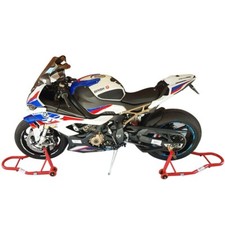 BHM RACING HEAVY DUTY MOTORCYCLE, MOTORBIKE BIKE REAR and FRONT STAND, 