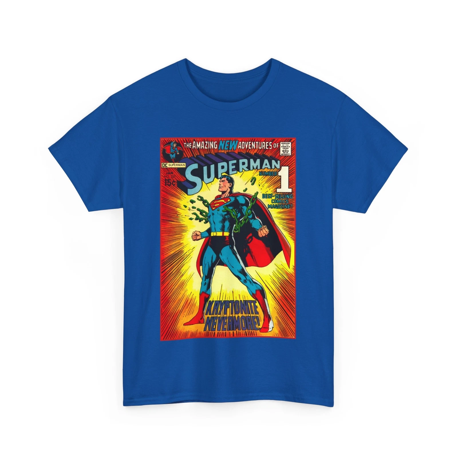 Superman T-Shirt - #233 Kryptonite No More - Classic DC Comics Bronze Age Cover