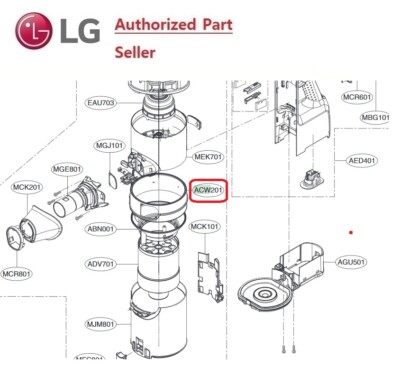 LG Part   A9MULTI ACW75298204  ACW201 DIM BODY A9MASTER2X A9MULTI2X  A9NEOMAX