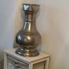 Wundersch&ouml;ne gro&szlig;e Zinnkanne/Bodenvase im  SKS Design/Rheinzinn vintage, ca. 3kg