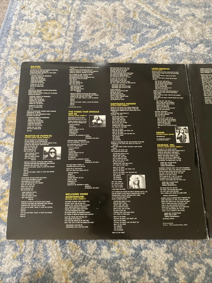 Metallica Master of Puppets · Lp · 1986, photo 2 of 5