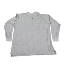 TYNDALE FR Henley Shirt Mens 2XL Gray Long Sleeve Flame Resistant Work New Tags