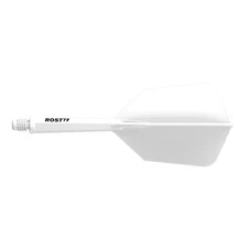 CUESOUL ROST 77 Integrated Dart Shaft and Flight,Slim Shape-White