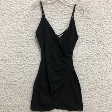 NEW intimately Free People Dress Small Adult Black Mini Slip V Neck A Line Women