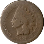 1877 Indian Cent Nice G- Key Date Nice Eye Appeal Nice Strike