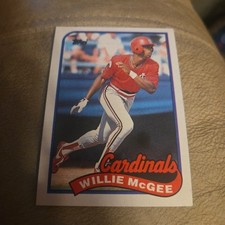 Willie McGee 1989 Topps Baseball #640 St. Louis Cardinals