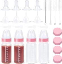 Puppy Kitten Nursing Bottle - Small Animal Feeding Kit with Nipples  Hand