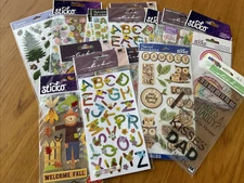 Sticko Stickers - Alpha, Animals, Halloween, Floral, Fall - You Choose