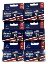 Lot of 6 Barbasol Ultra 6 Plus Men's Razor Blade Refill Cartridges 4 Refills NEW