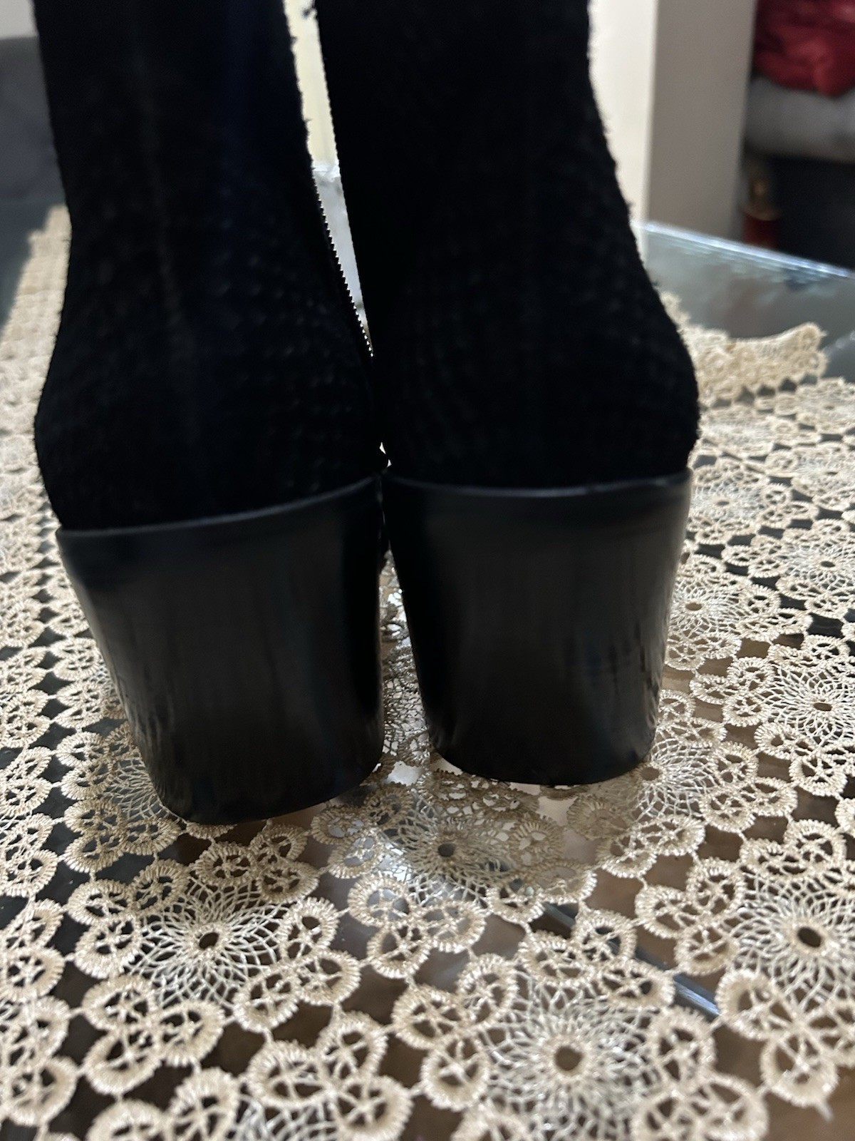 Jeffrey Campbell black suede ankle booties Size 7 - image 8