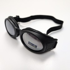 Lunettes de Ski Masque Rétro Noir Mat Verres Miroir Gris Y2K Futuriste