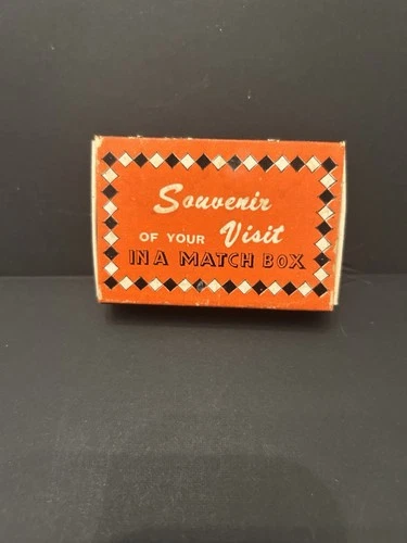 Vintage Florida Your Visit In A Souvenir Matchbox- RARE!