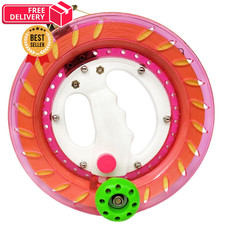 Kaiciuss Kite Reel Winder with Line, String for Kids  8 inch, Pink