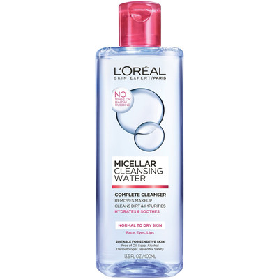 L'Oreal WATER SOFT Micellar Water 400 ml Removes Make-up Cleanses Soothes