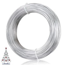 18 Gauge Aluminum Craft Wire, 1mm 164ft, Silvery Bendable 164FT 50m , Silver