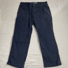 Carhartt Rugged Flex Canvas Work Pants 38x30 Mens Relaxed Fit Navy Blue Utility