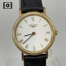 Longines L4.137.2 Ladies Gold Roman Dial Quartz [US Stock] Vintage Watch *Exc+4
