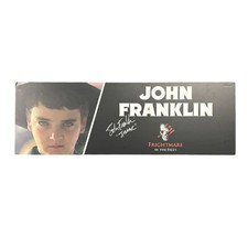 John Franklin Autographed Frightmare in the Falls Nameplate