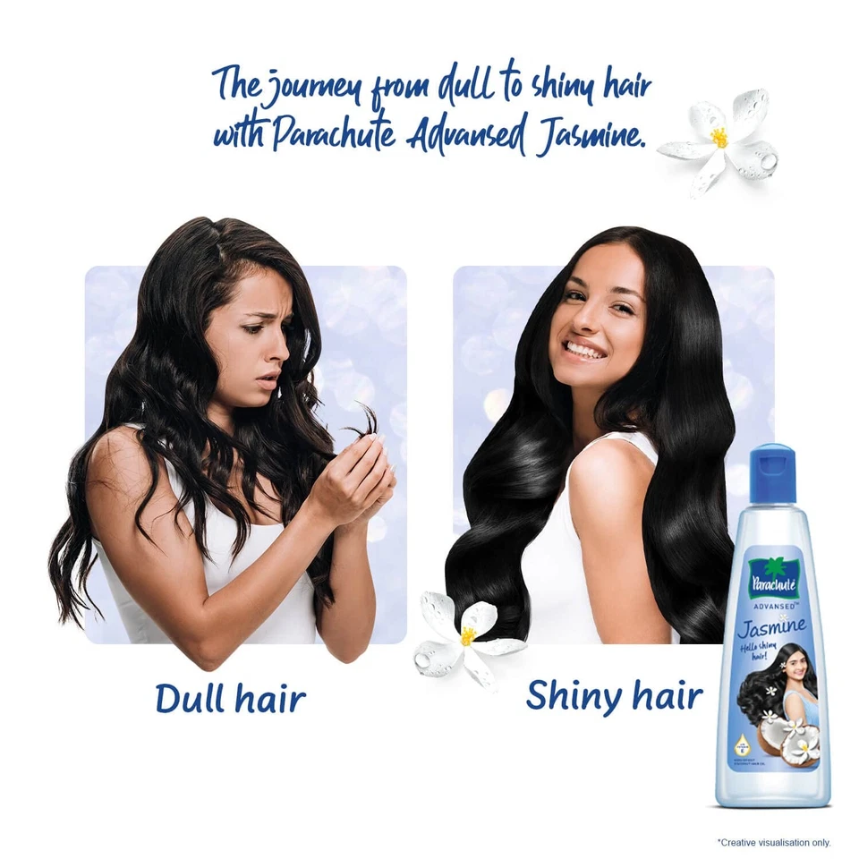 Parachute Advansed Jasmin Kokosnuss Haar Öl Für Glänzend Haar 500ml - Bild 4 von 4