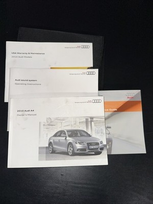 2010 Audi A4 Owner Manual With Case