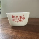Vintage Pyrex Pink Gooseberry Refrigerator Dish Milk Glass Kitsch Gift Prop 501b