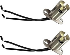 2PCS Car LED Light Bulb Socket Holder Adapter with Wire Con Color: BA15D-Short
