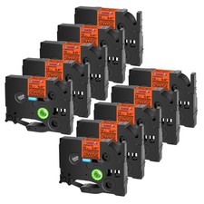 Compatible With Brother Tze TZ-B31 Fluo Orange Label Tape 12mm For PT-2200 10-PK
