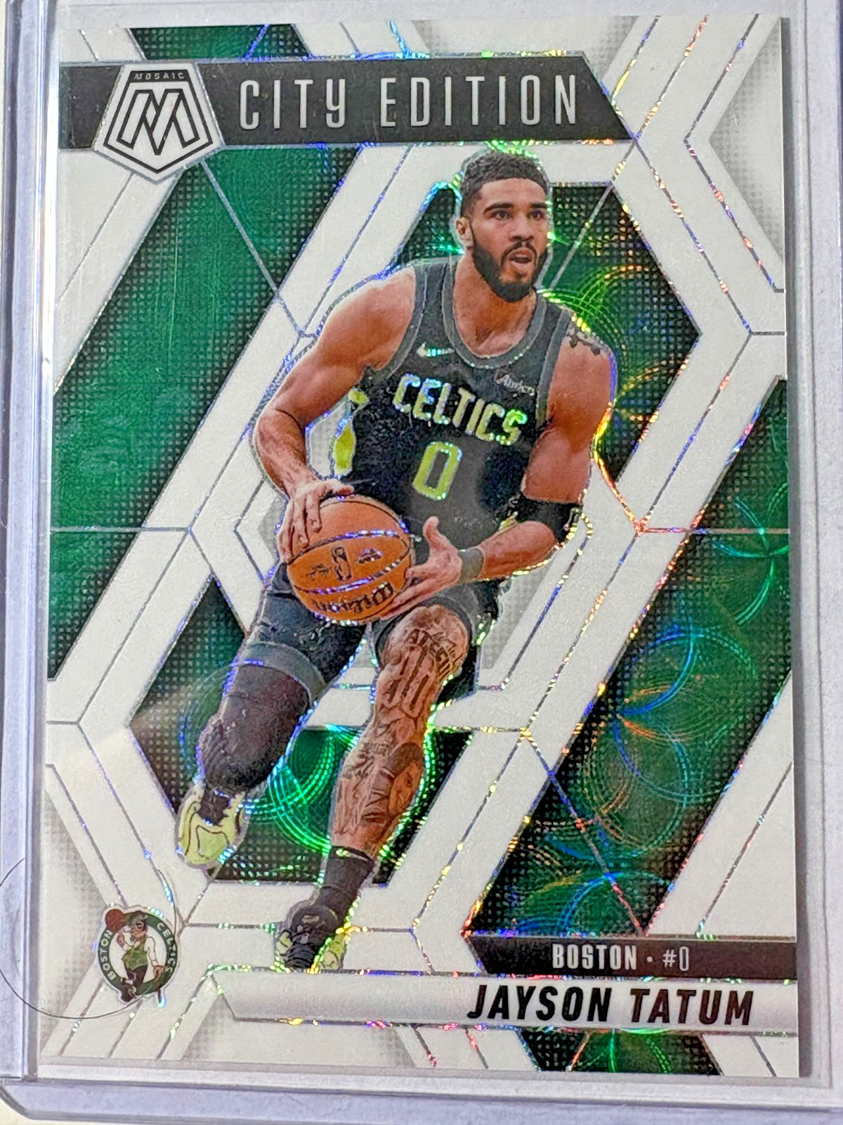 Jayson Tatum 2024-25 Mosaic Mosaic International White #287 Boston Celtics /25