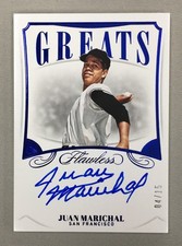 Juan Marichal 2020 Panini Flawless Greats Auto Sapphire /15 SAN FRANCISCO GIANTS