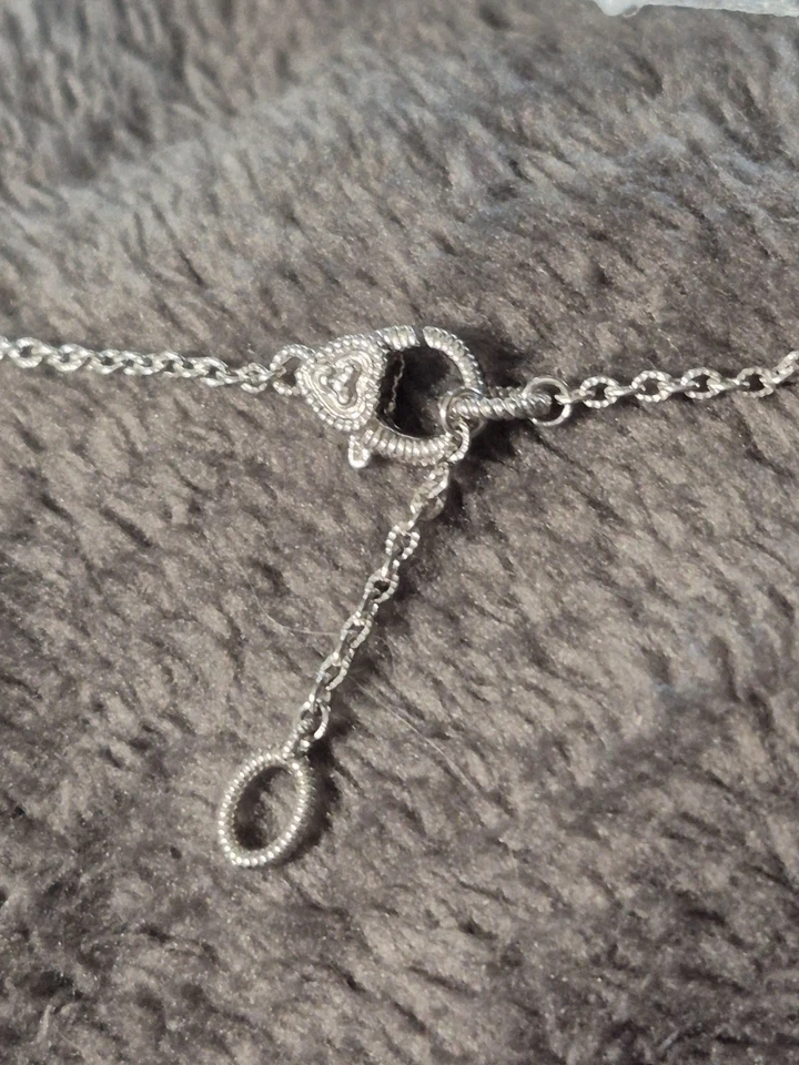 Colgante/Collar Judith Ripka Little Luxuries Estrella Topacio Blanco Plata 925 15-16" Foto 3 de 4