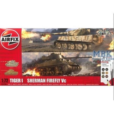 AIRFIX AIR50186 Classic Conflict Tiger 1 vs Sherman Firefly 1/72