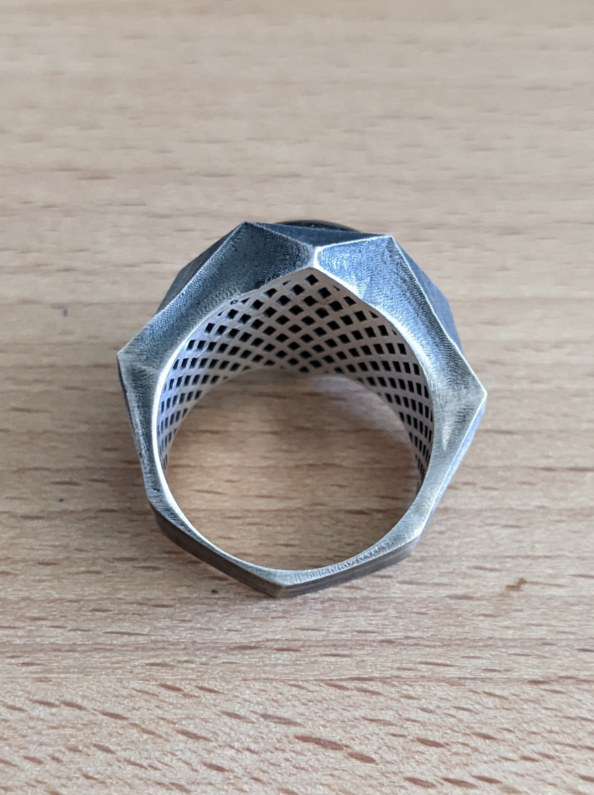 Geometric Labradorite Sterling Silver Ring, Handm… - image 4