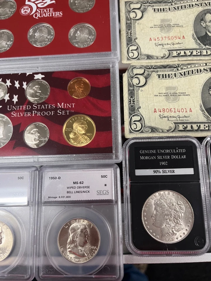 Estate Sale Coins ~ Auction Lot Silver, Bullion, ,Collection GET ALL #8HD - Image 4 of 4