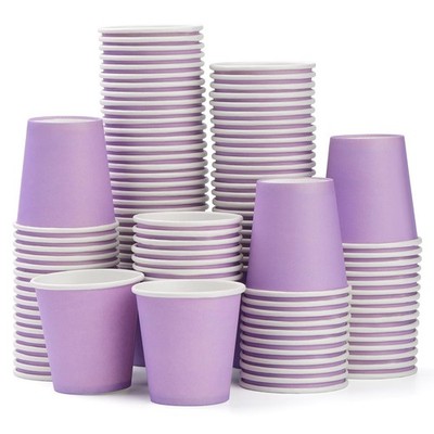100 pack 3 oz Paper Cups, Disposable Bathroom Cups, Mouthwash Paper Cups for ...