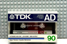 TDK AD  90  1984 JAPAN  TYPE I   BLANK CASSETTE TAPE 1   SEALED 