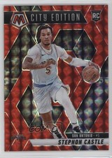 2024-25 Panini Mosaic City Edition Red Mosaic Prizm Stephon Castle #290 1m22
