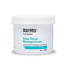 BodyMed Formulations Deep Tissue Massage Cream, 4 oz. – Fragrance-Free,
