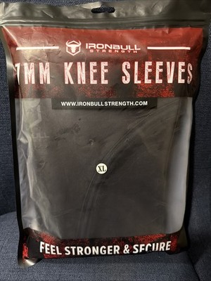 Iron Bull Strength Knee Sleeves 7mm 1 Pair - Compression Brace  Knee Sleeve XL