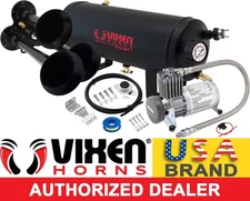TRAIN HORN KIT FOR TRUCK/CAR/PICKUP LOUD SYSTEM /1.5G AIR TANK/150PSI/3 TRUMPETS