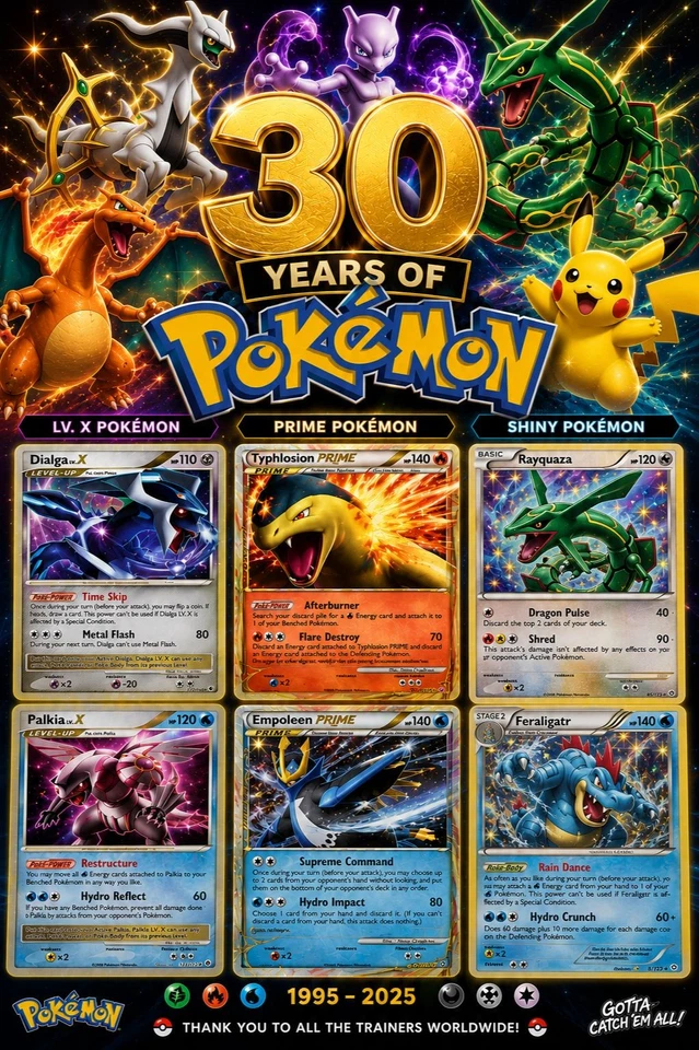Pokemon 30th Anniversary Saga - HGSS + D & P Eras